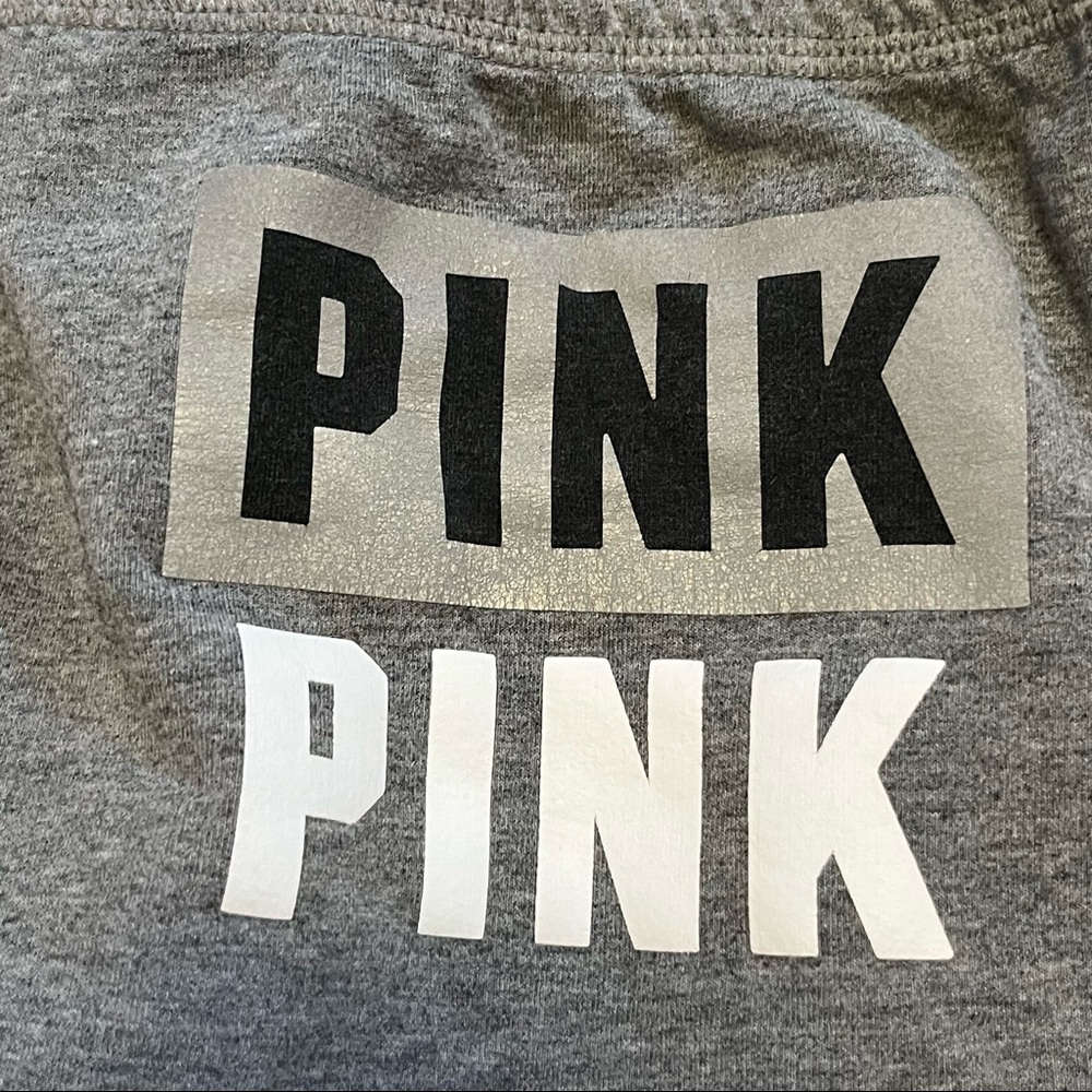 PINK Victoria’s Secret Gray Joggers Size Medium - Picture 2 of 9